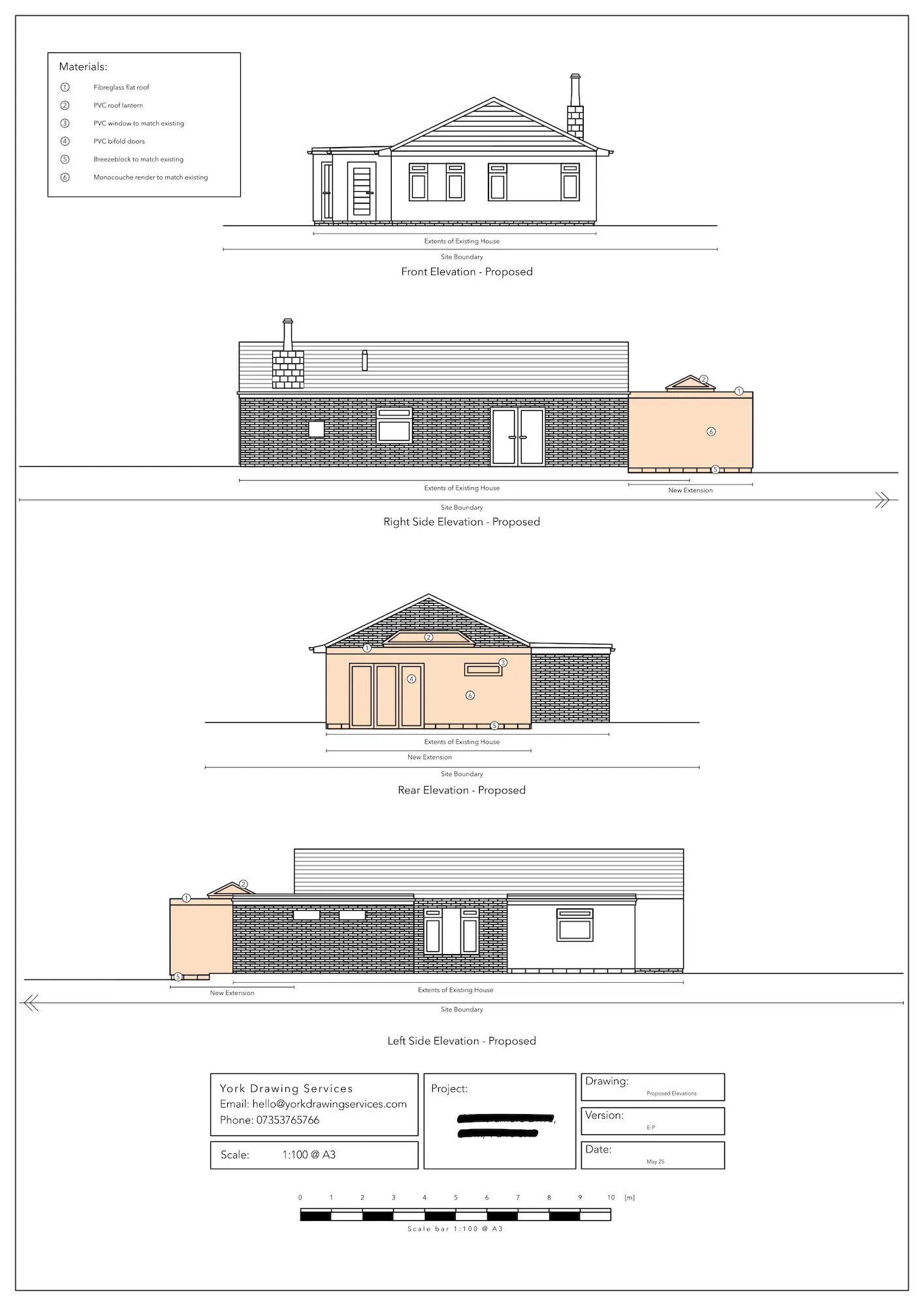 Deramore Elevations