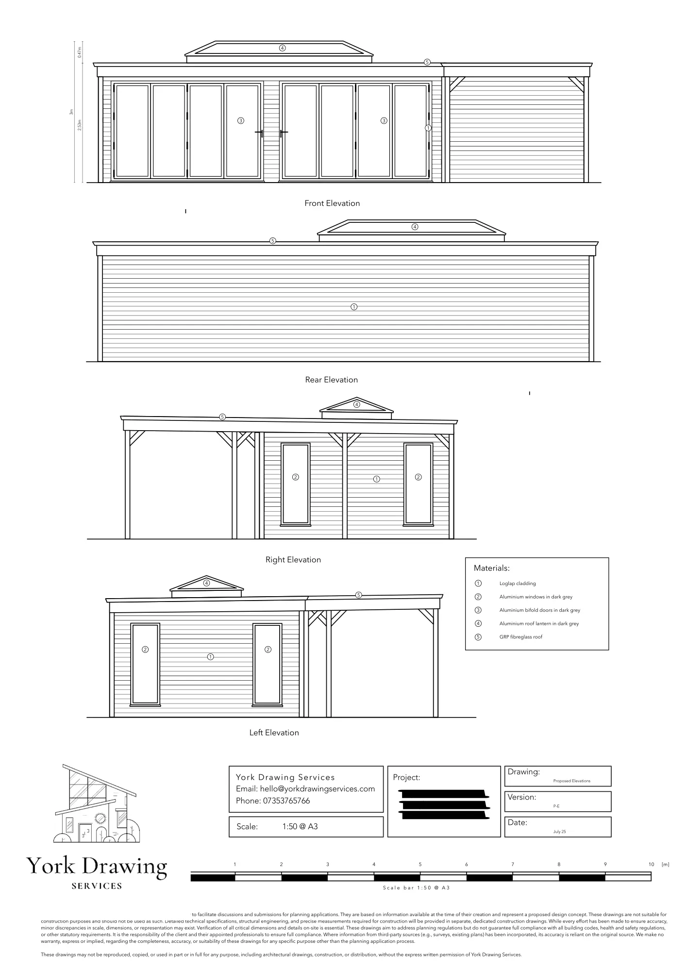 Ivy Holme Elevations